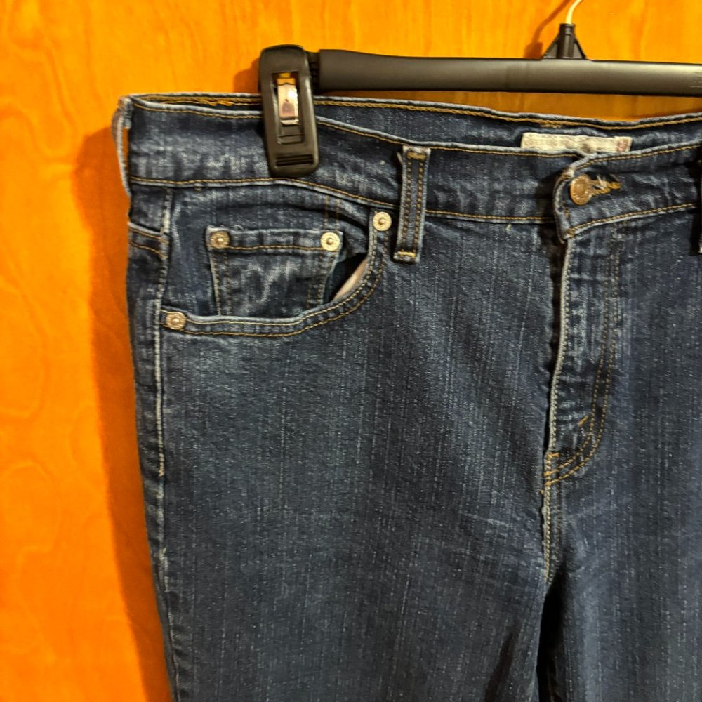 Levi’s 505 Straight Leg Dark Wash‎ Jean Size 12 M - Picture 3 of 12